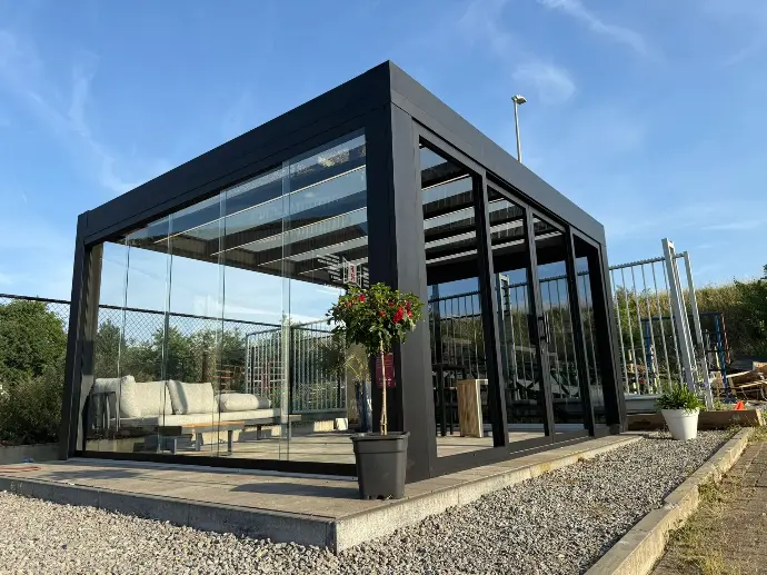 Kubistische terrasoverkapping