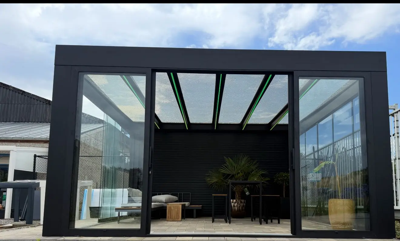 Kubistische terrasoverkapping