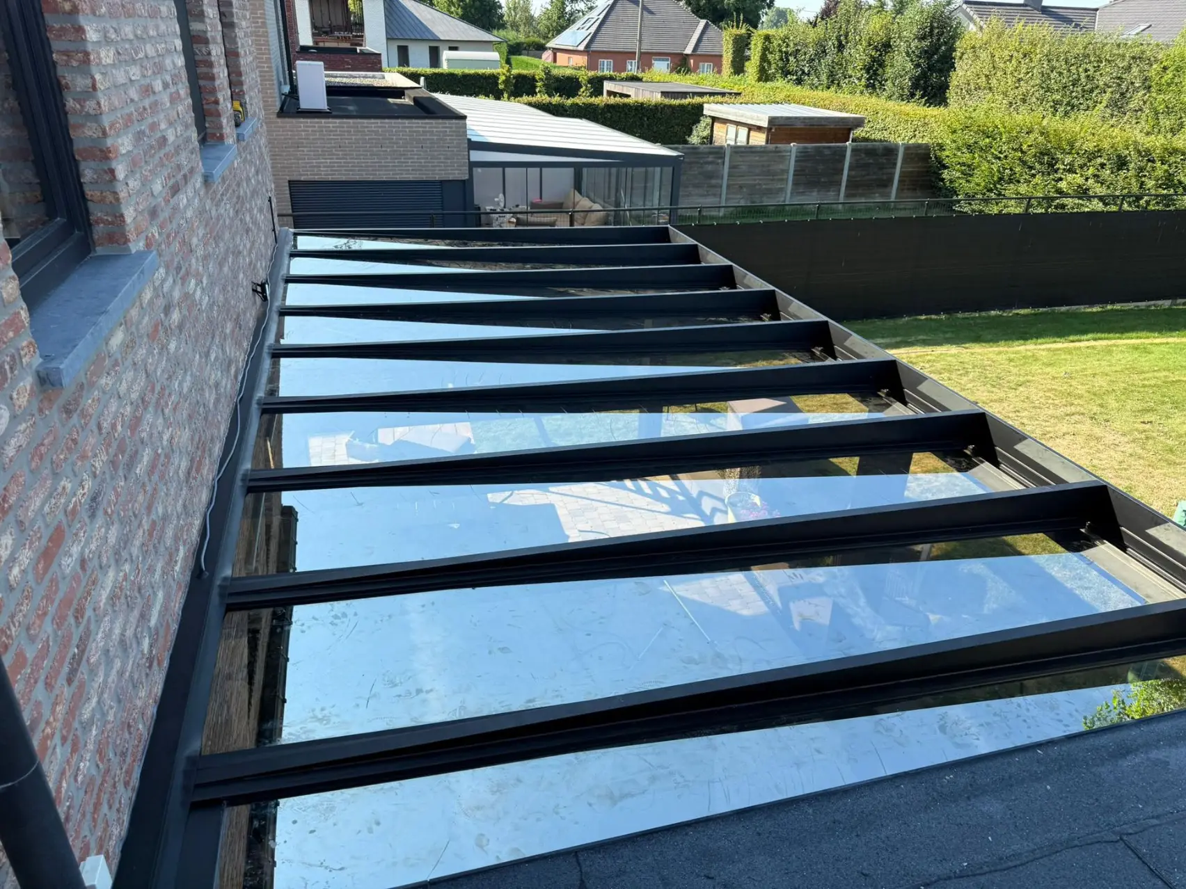 Kubistische terrasoverkapping