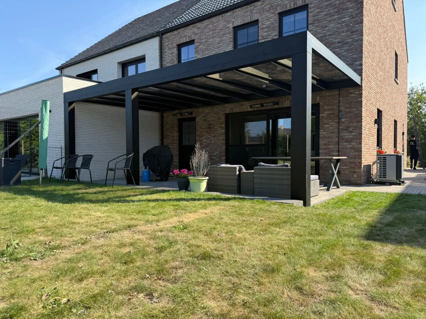 Kubistische terrasoverkapping