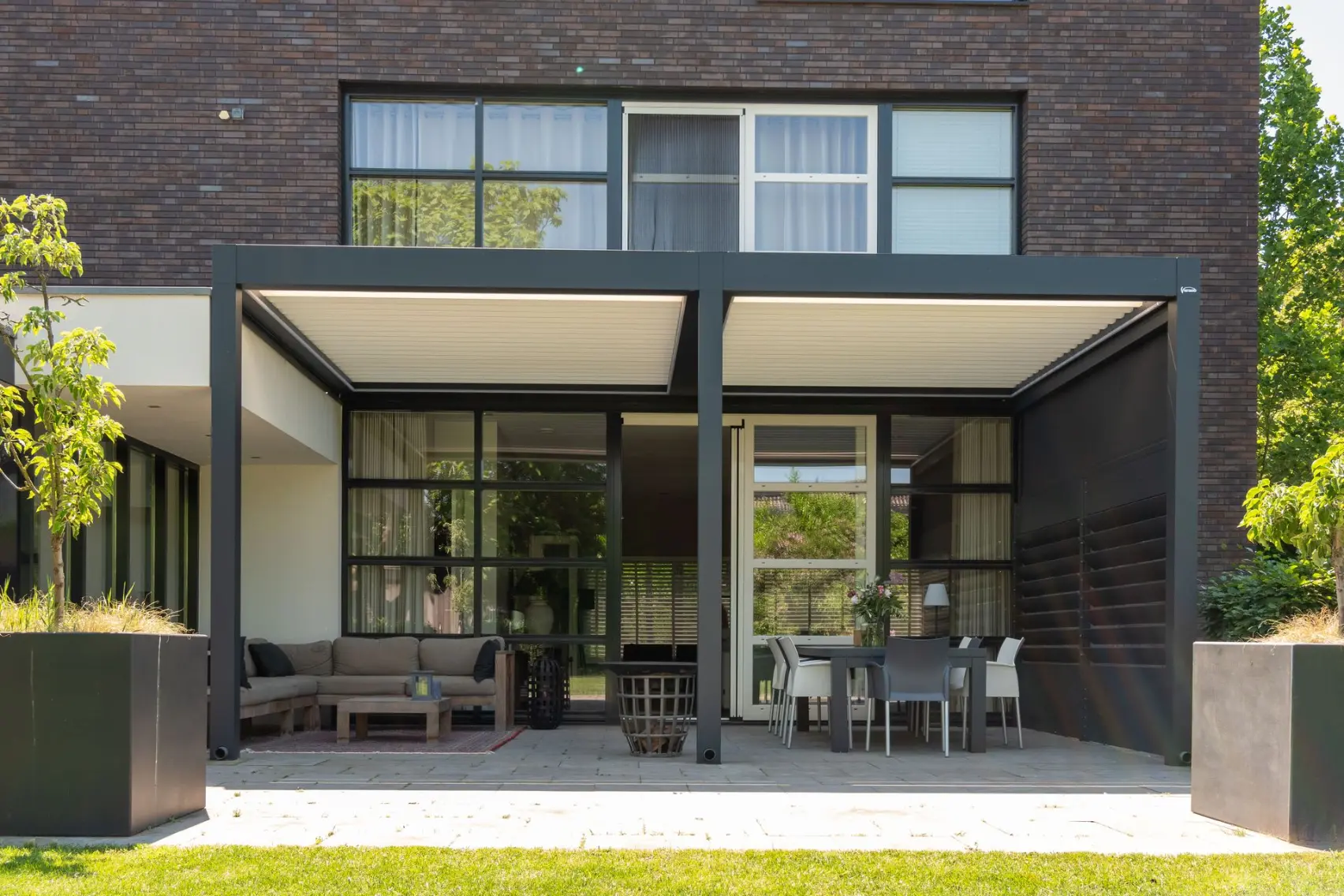 Lamellen terrasoverkapping