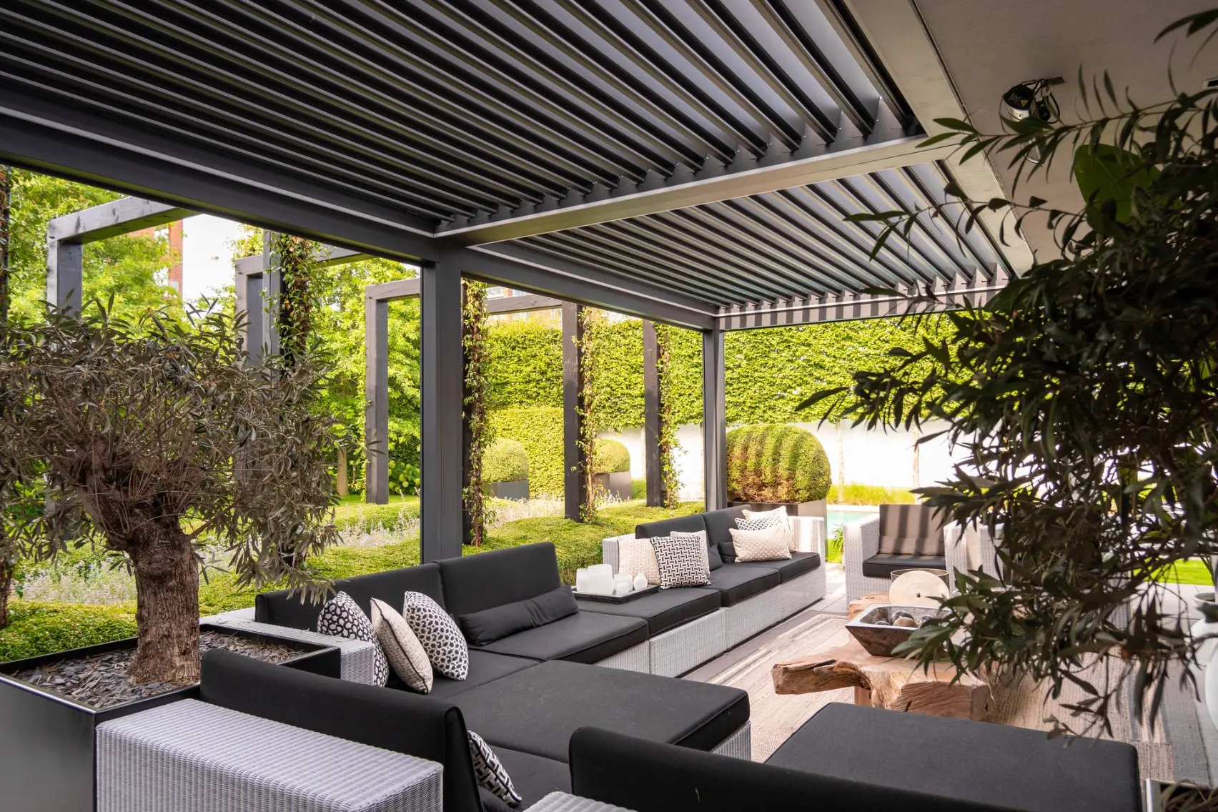 Lamellen terrasoverkapping