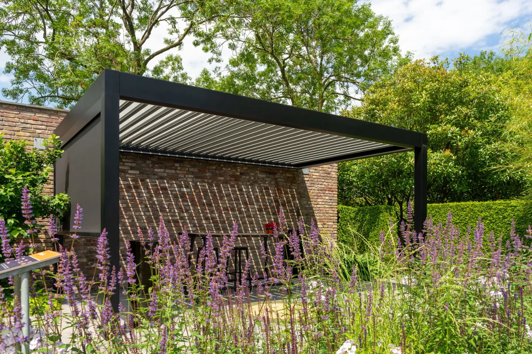 Lamellen terrasoverkapping