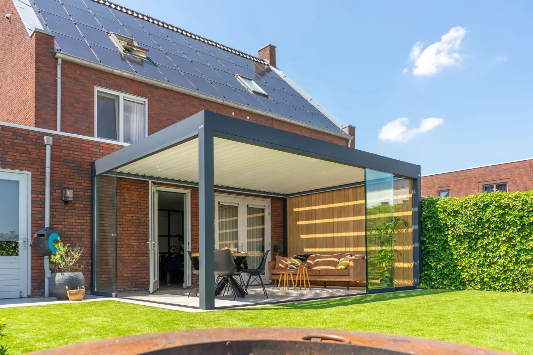 Lamellen terrasoverkapping