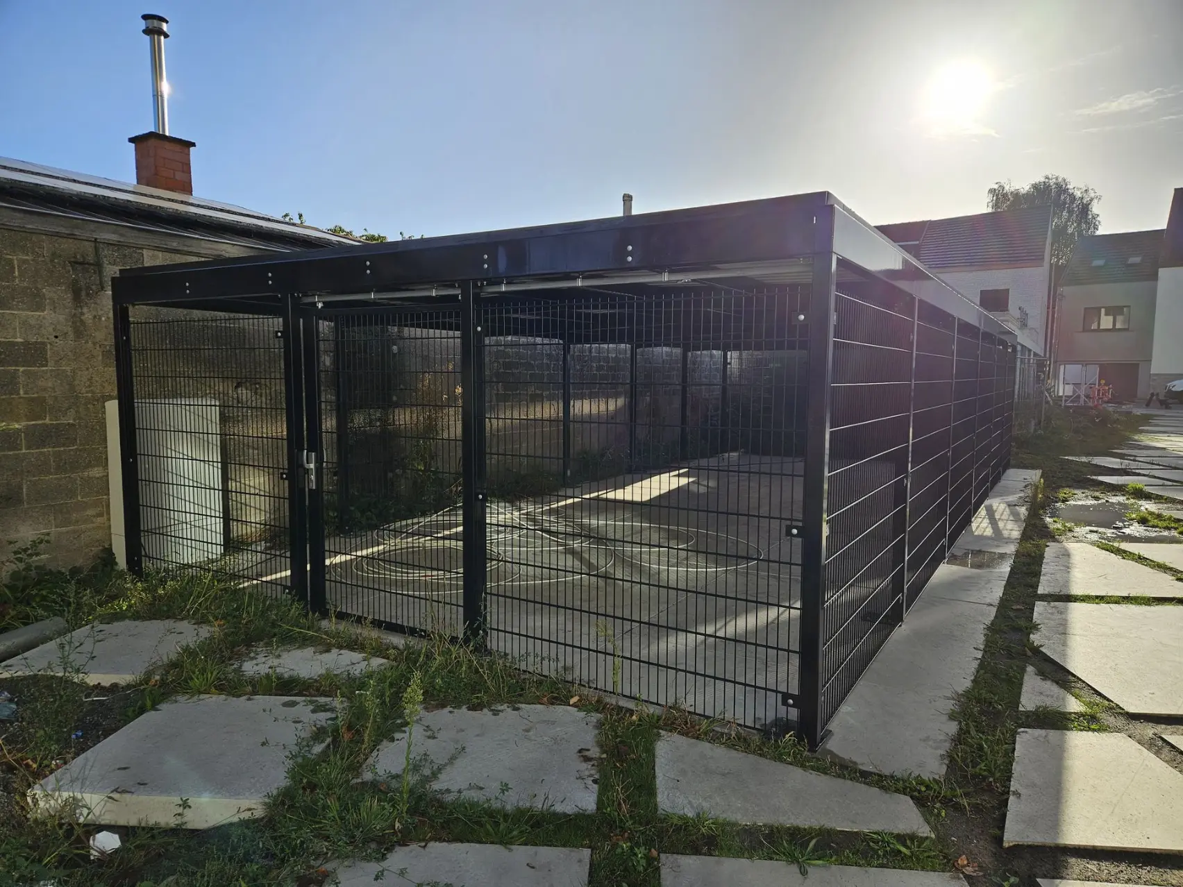 Groendak fietenstalling