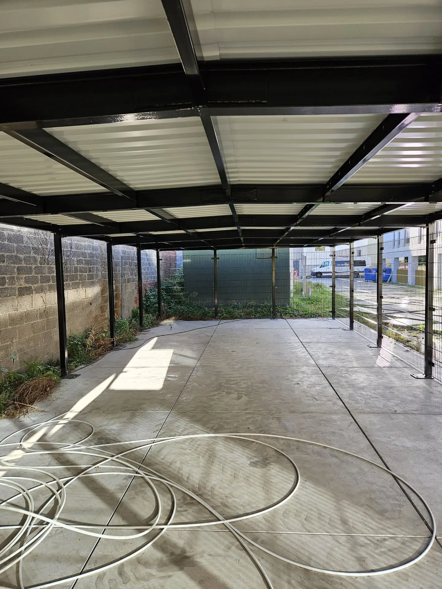 Groendak fietenstalling