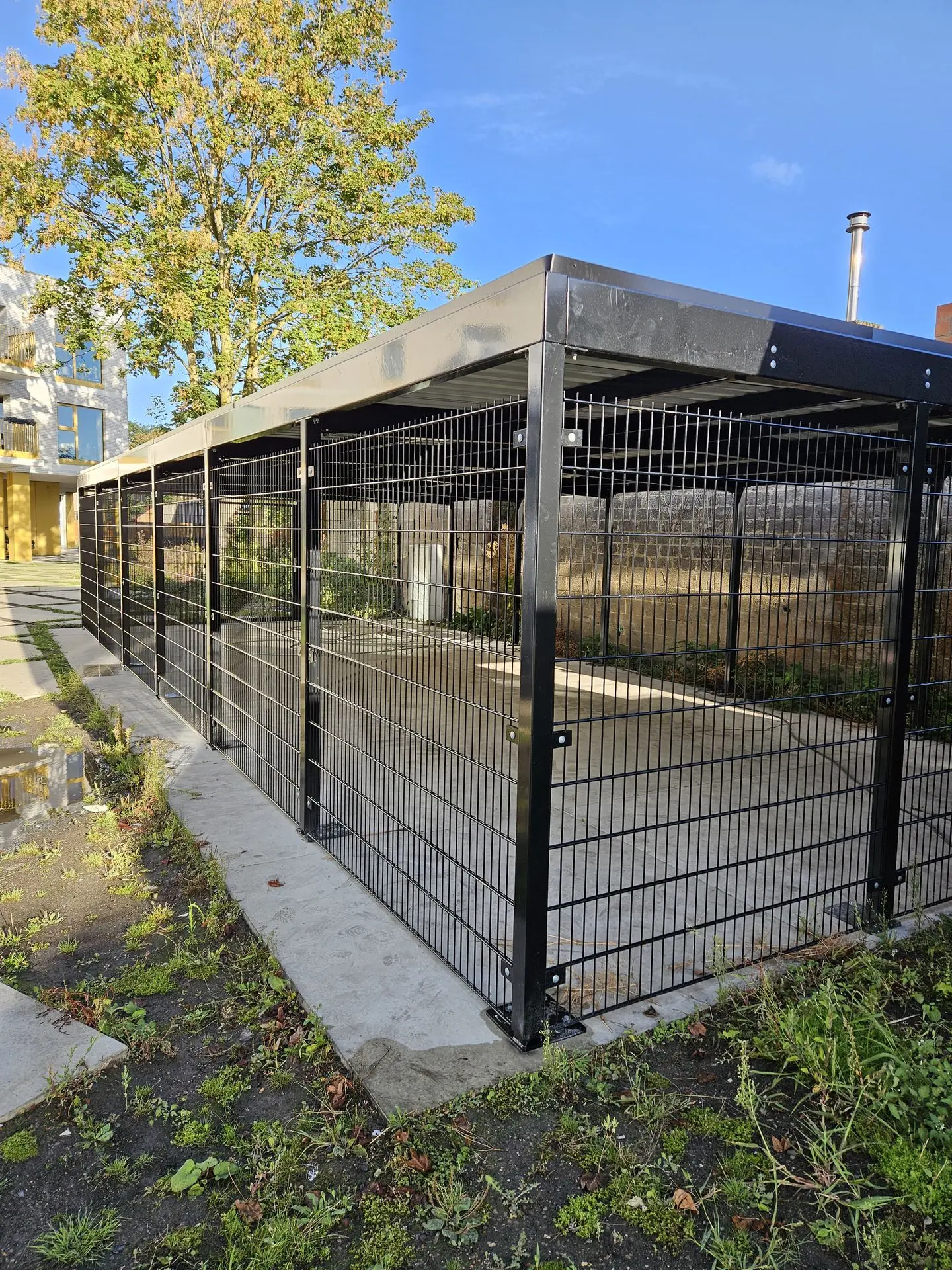 Groendak fietenstalling